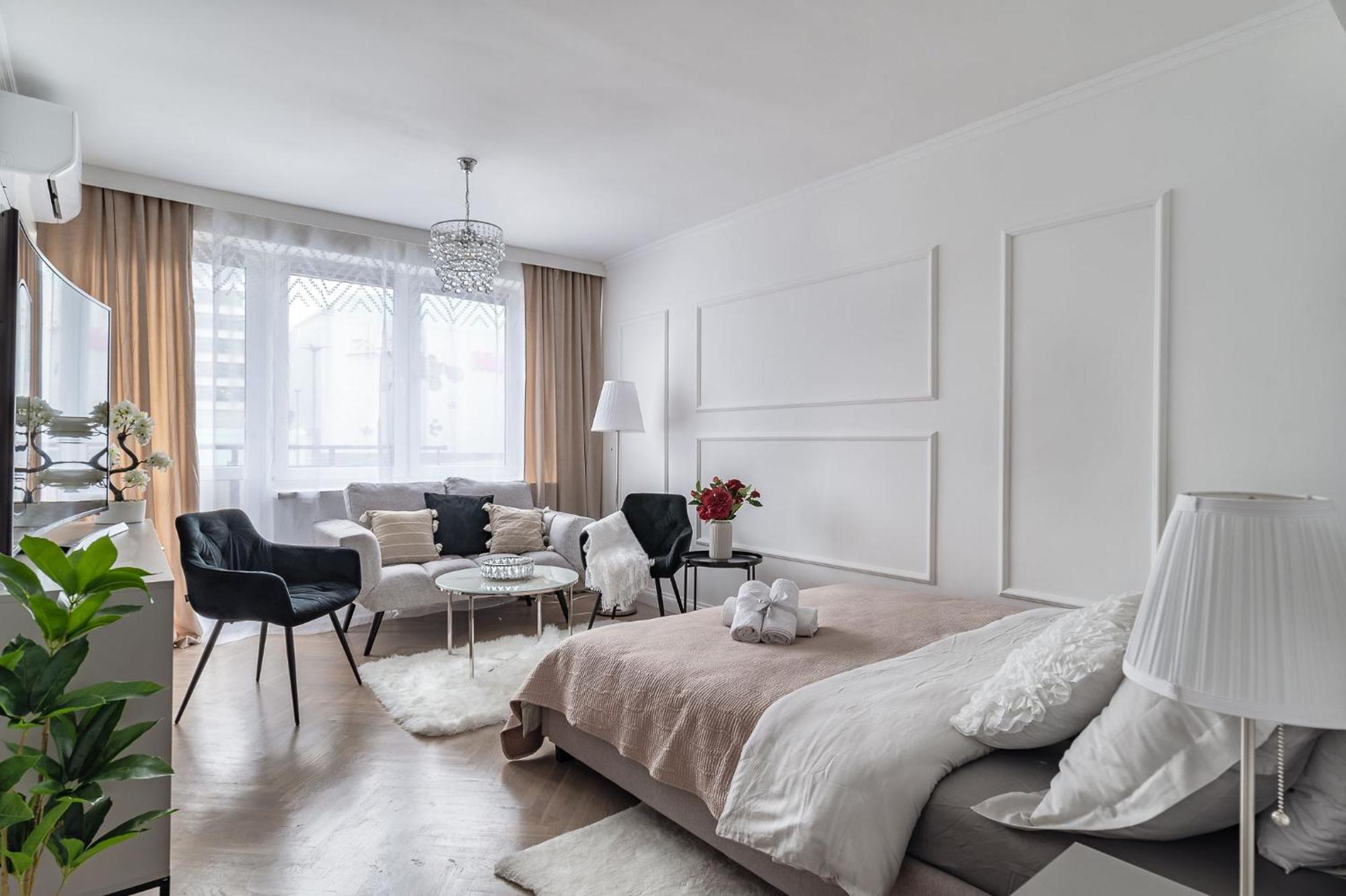 Ferienwohnung Gold Premium 2 Warschau Exterior foto